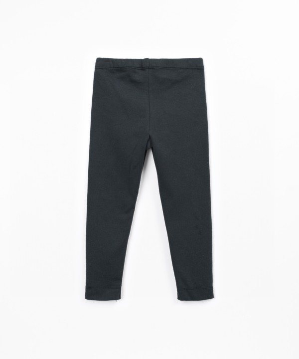 Plain knit leggings