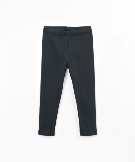 Plain knit leggings