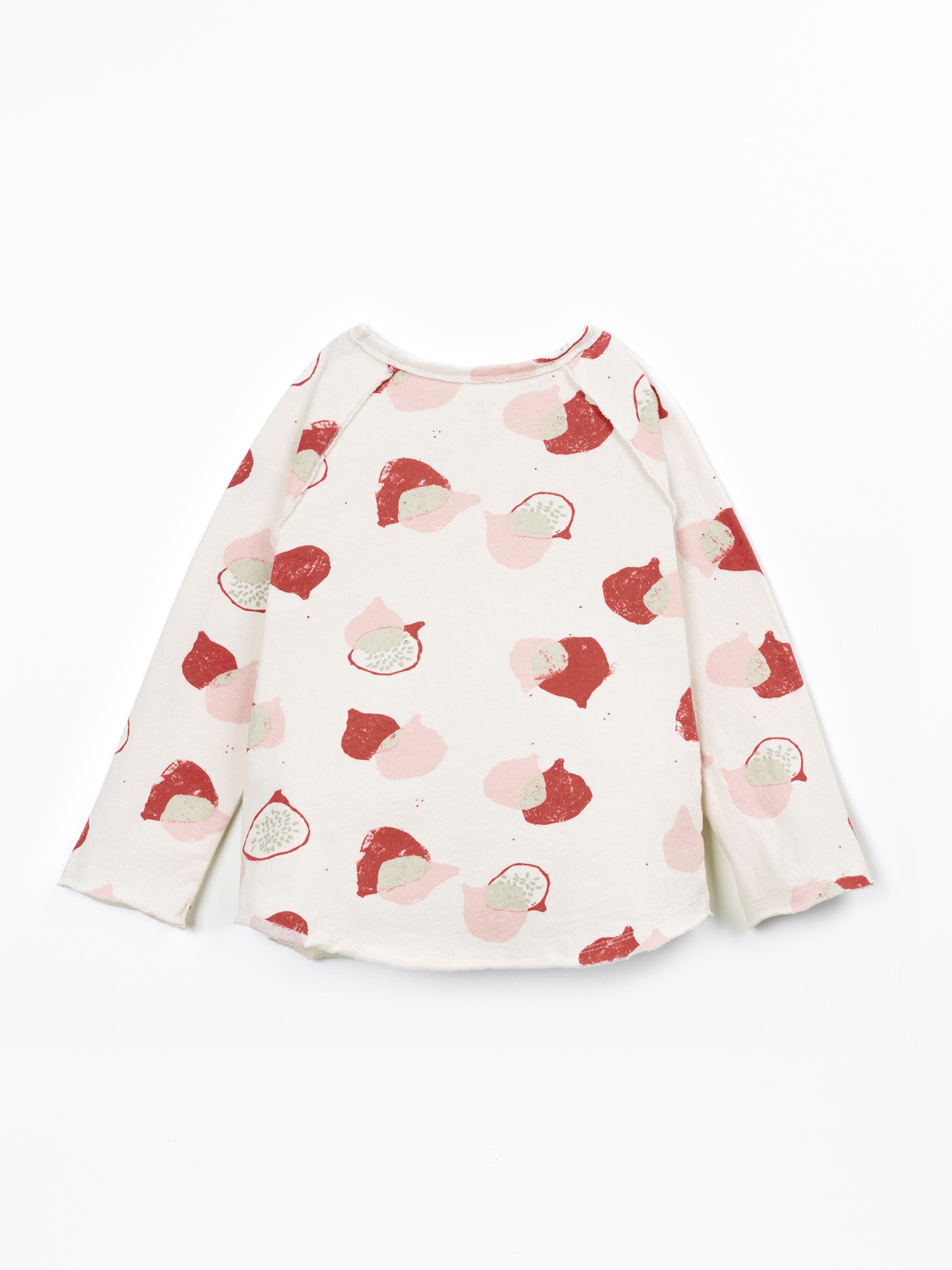 T-shirt en maille à imprimé figues