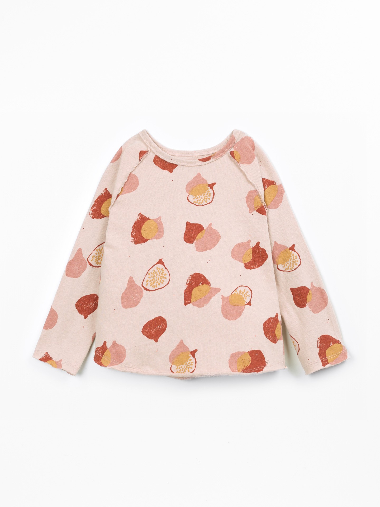 T-shirt en maille à imprimé figues