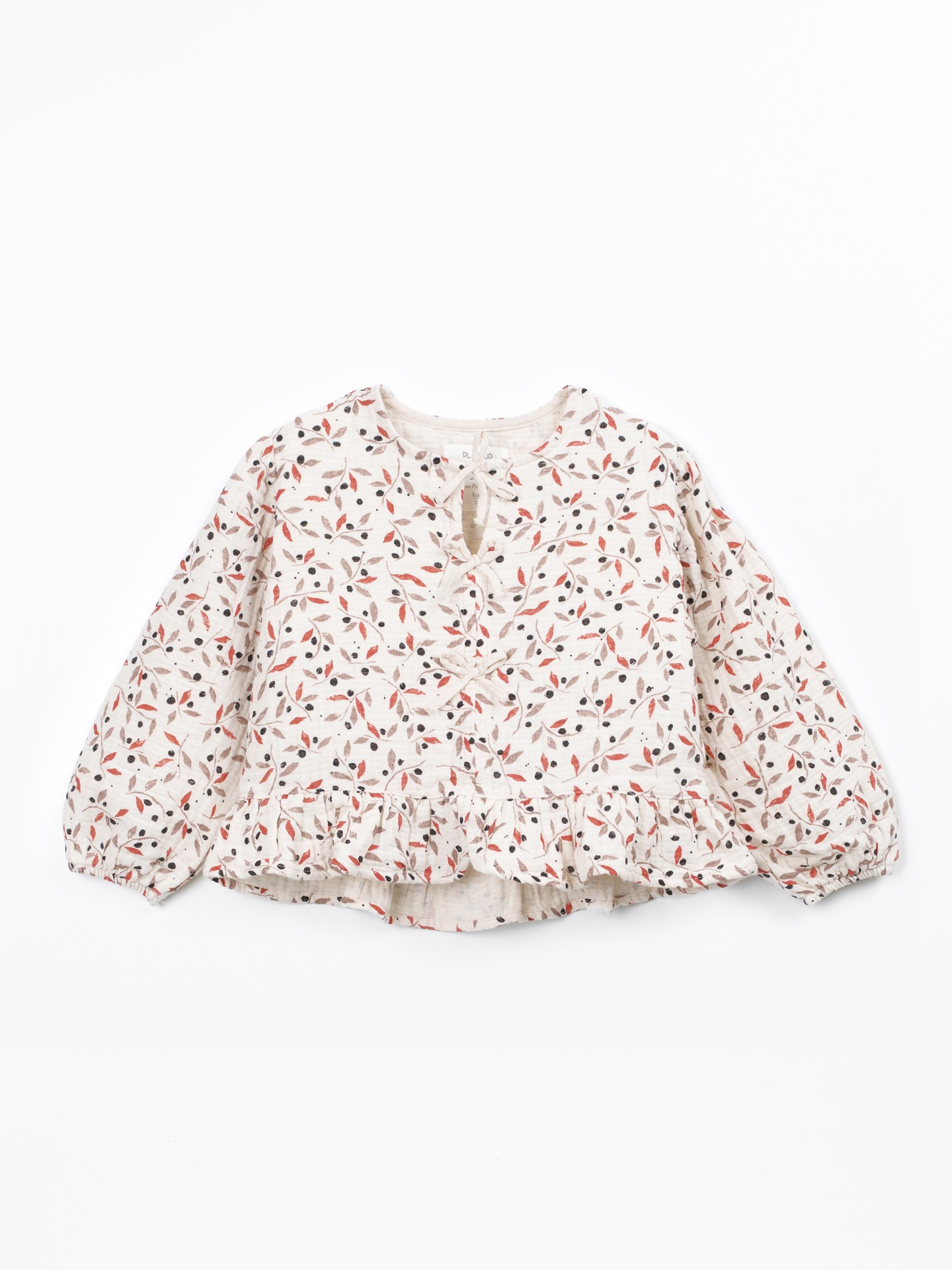 Blusa de tejido de fibras naturales