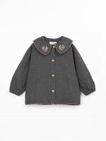 Woven blouse with collar