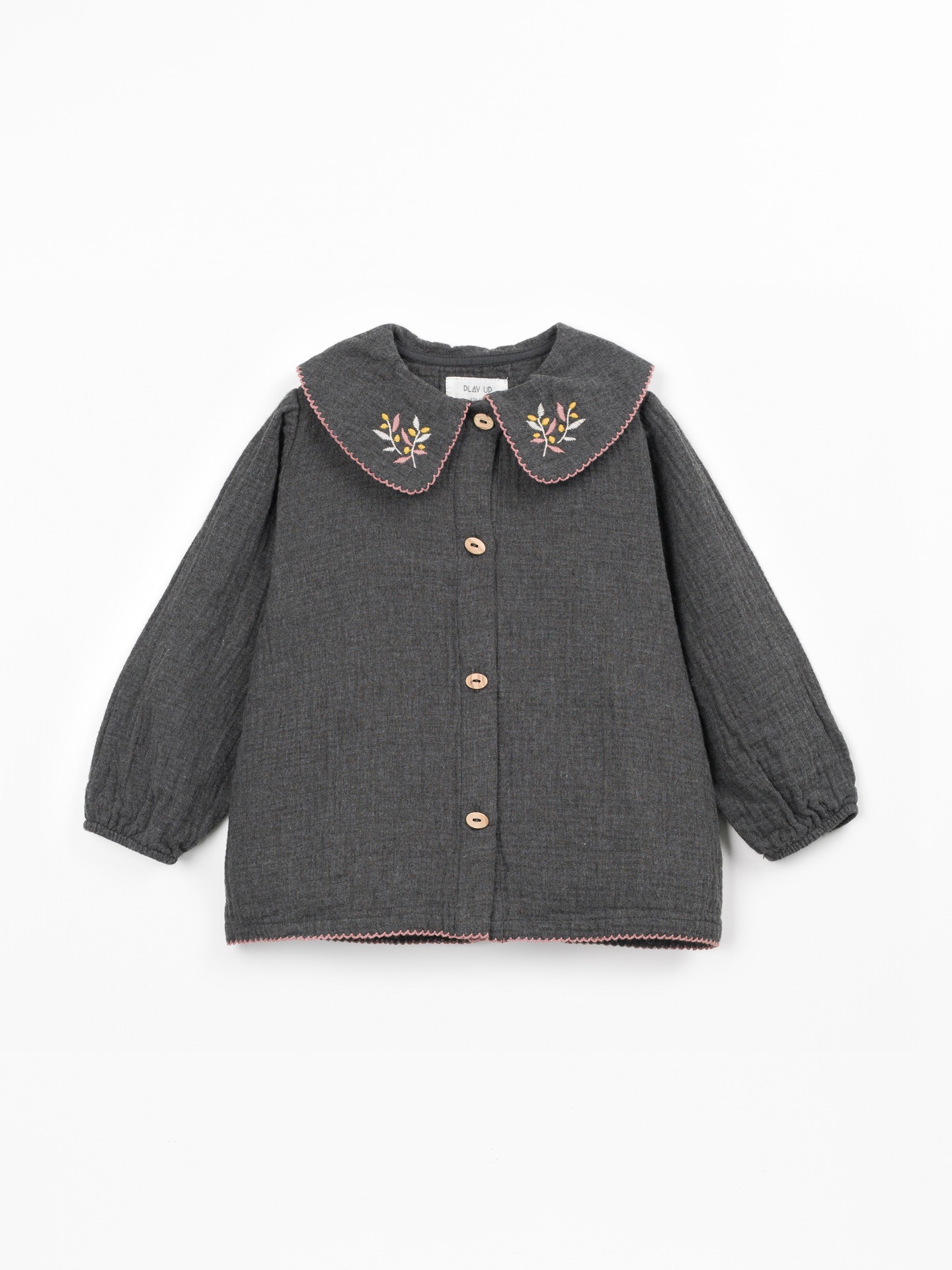 Blouse en tissu avec col
