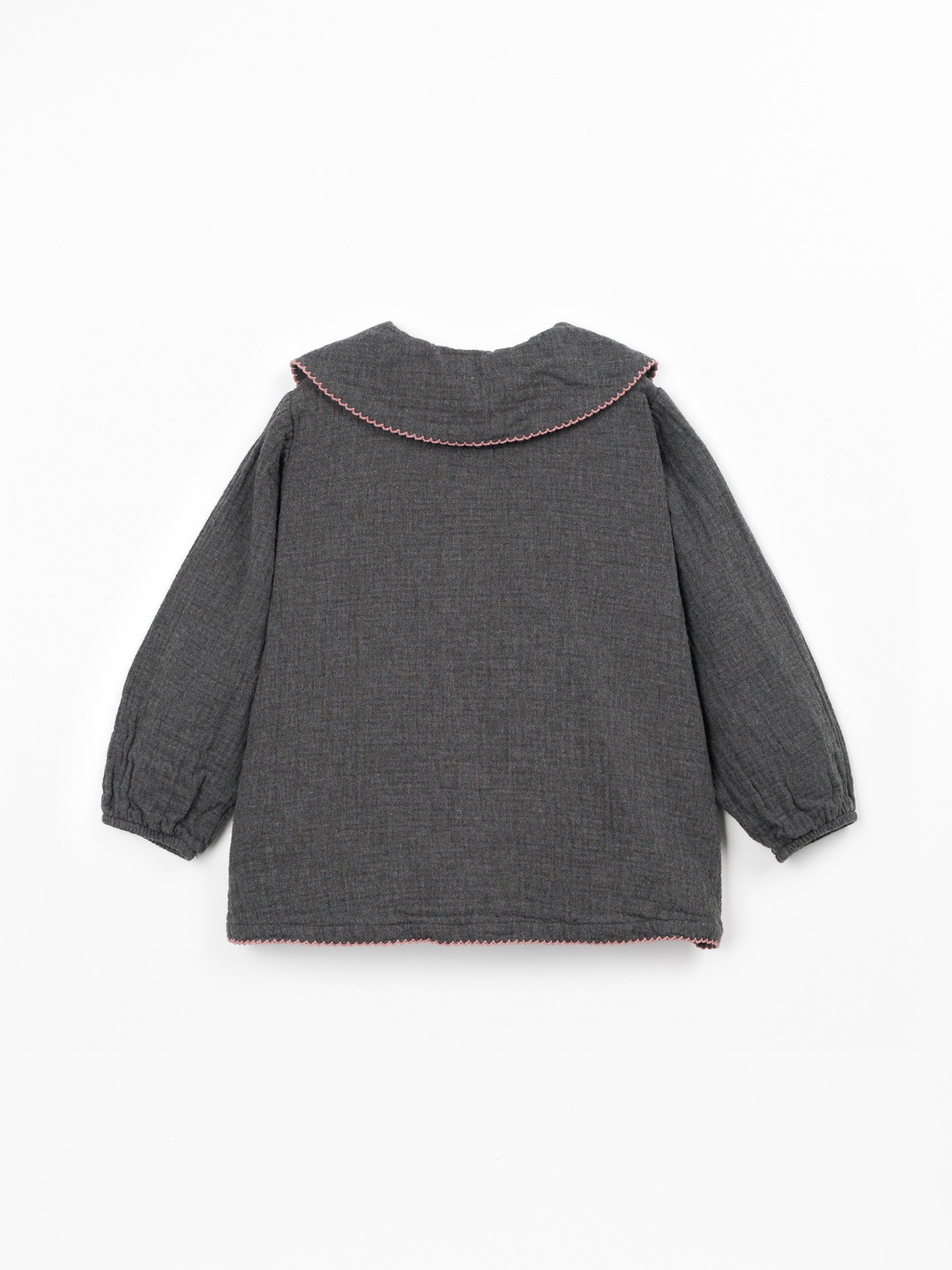 Blouse en tissu avec col