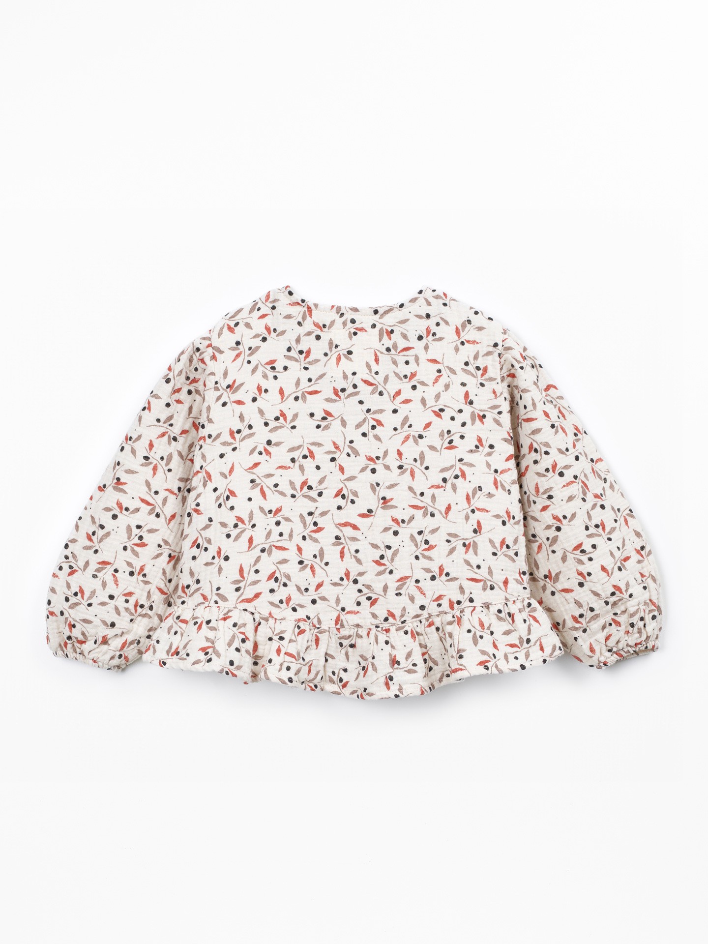 Blusa de tejido de fibras naturales