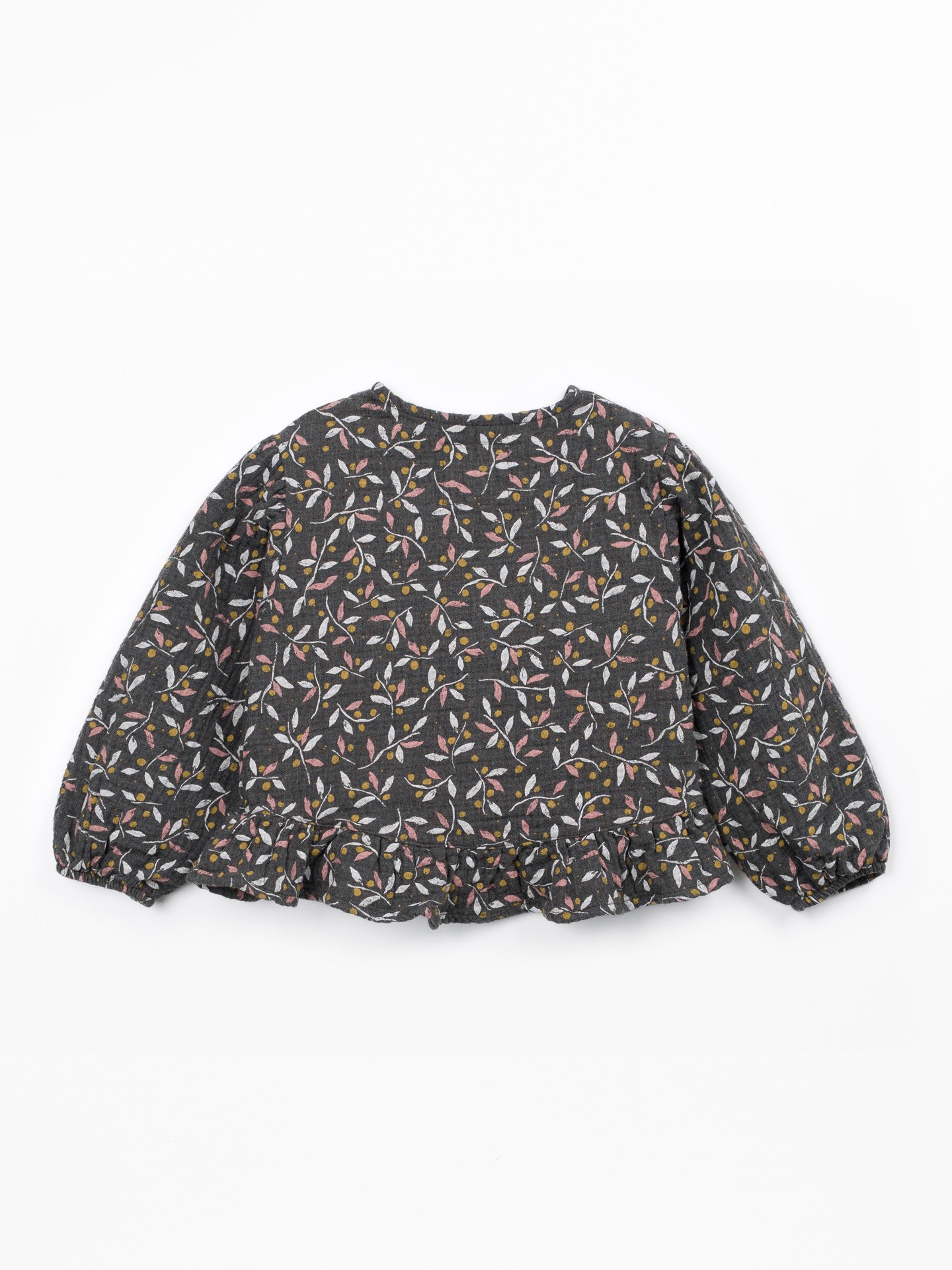 Blusa de tejido de fibras naturales