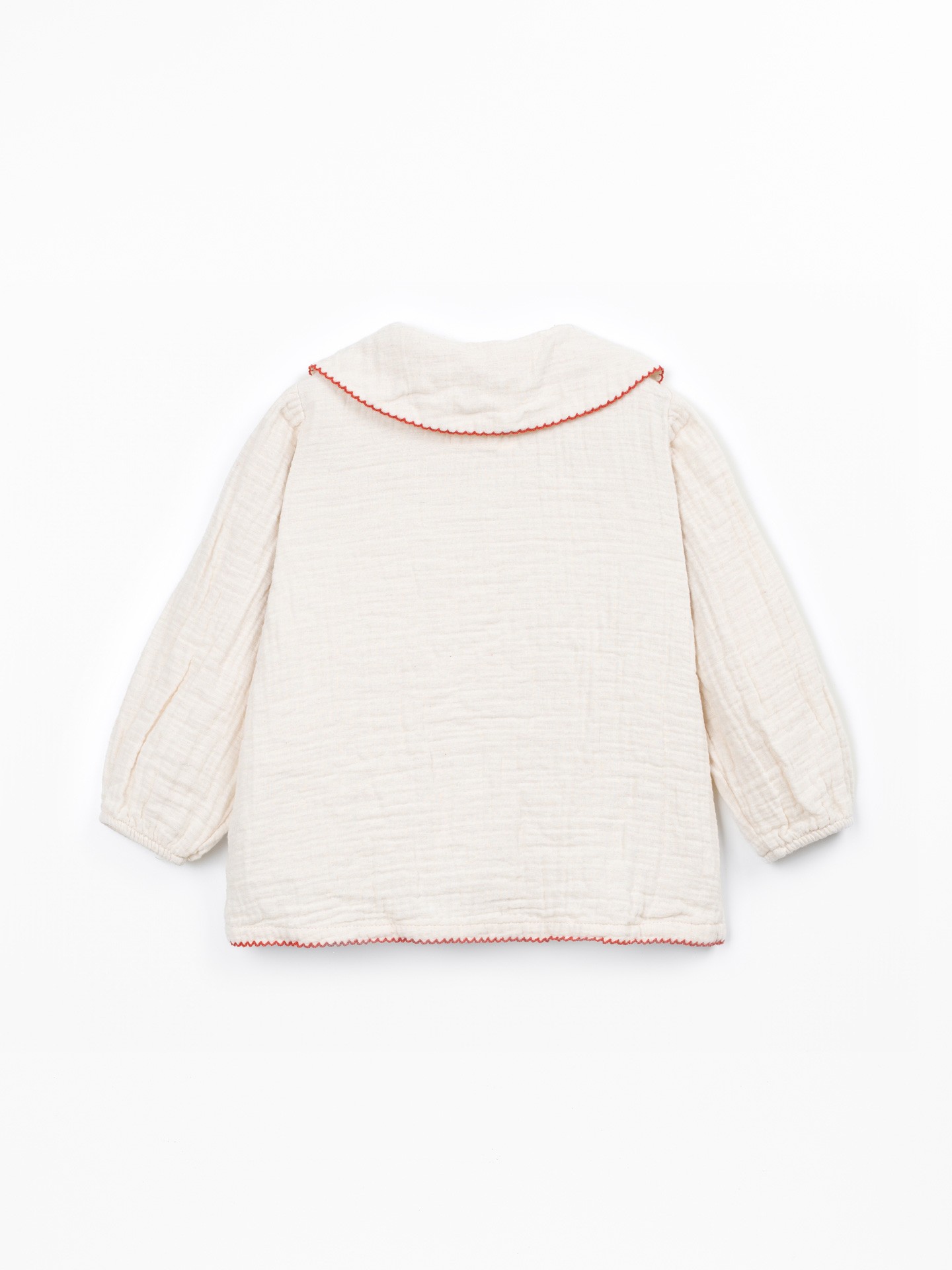 Blouse en tissu avec col