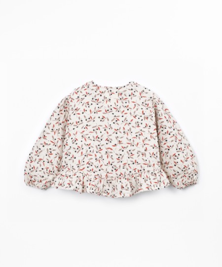 Blusa de tejido de fibras naturales