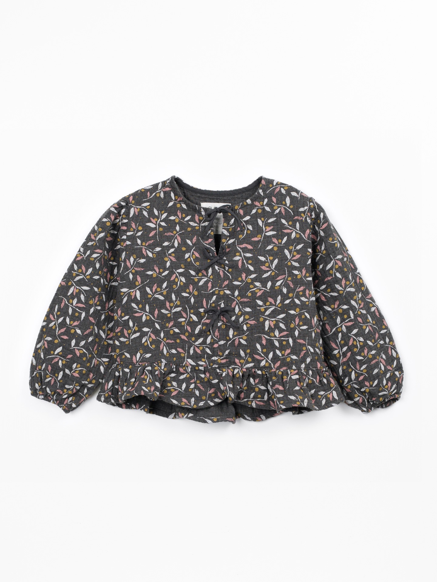 Blusa de tejido de fibras naturales