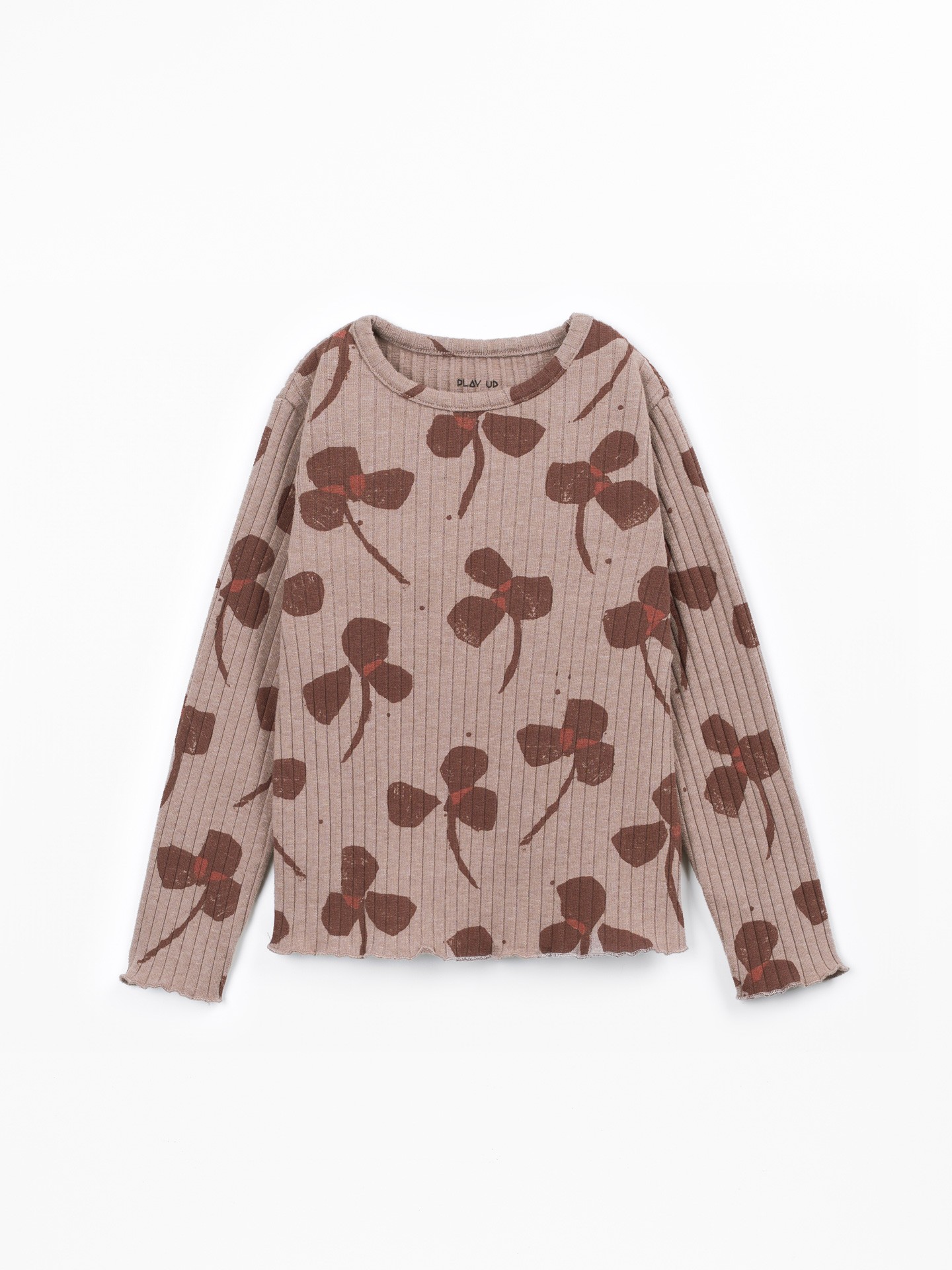 T-shirt en maille avec mélange de fibres recyclées