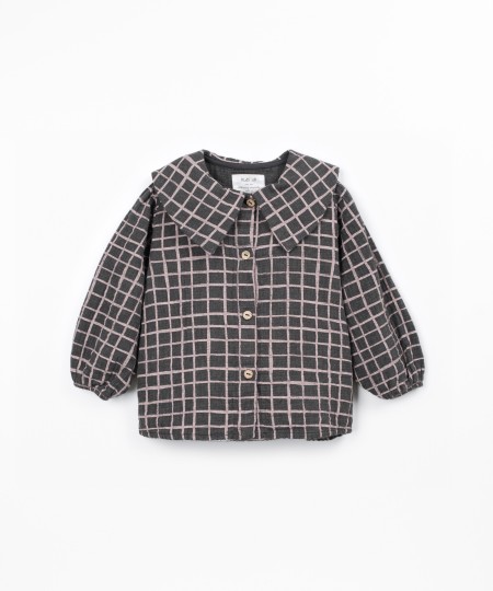 Blouse en tissu à carreaux