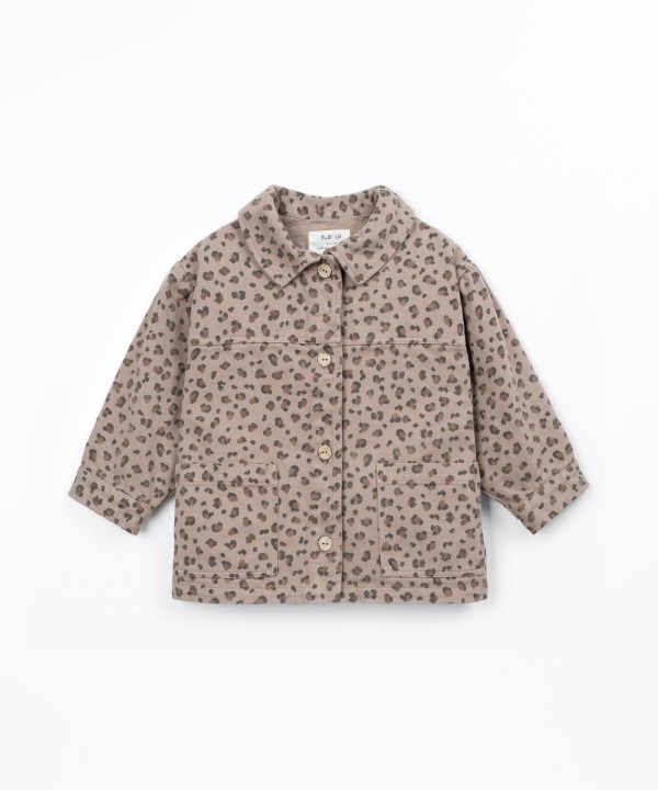 Camisa de sarja com estampado