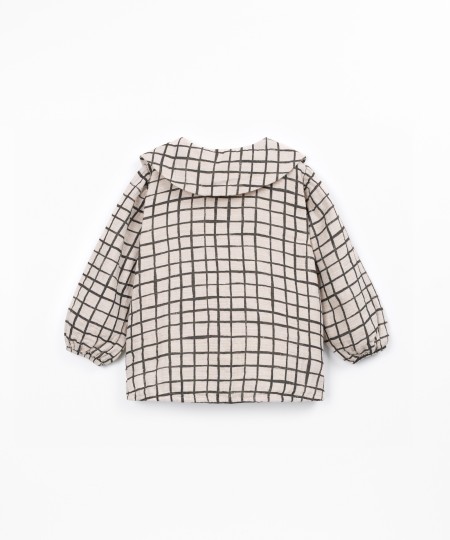 Blusa de tejido de cuadros