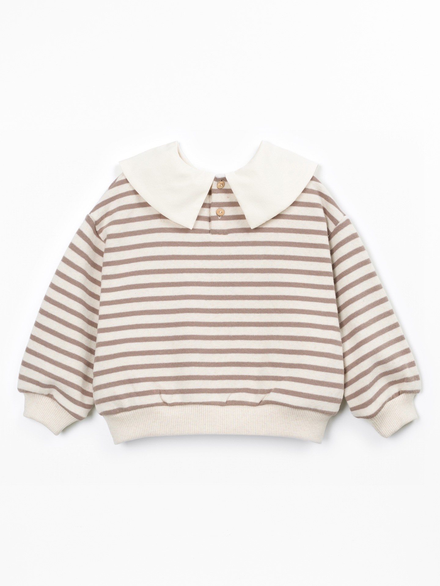 Maglia con misto cotone e fibre riciclate