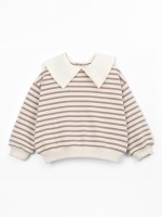 Maglia con misto cotone e fibre riciclate Maglia con misto cotone e fibre riciclate
