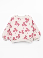 Sweater with floral print