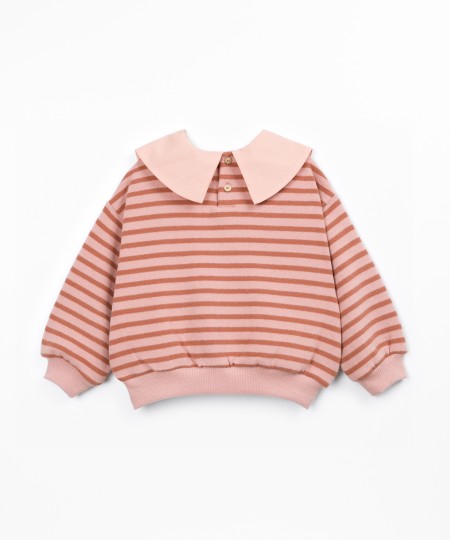 Camisola de malha com mistura de algodão e fibras recicladas