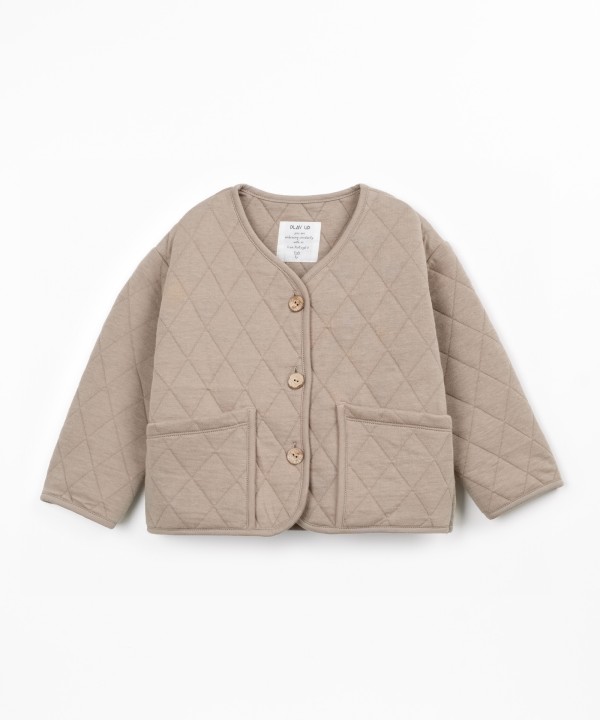 Padded jacket with pockets