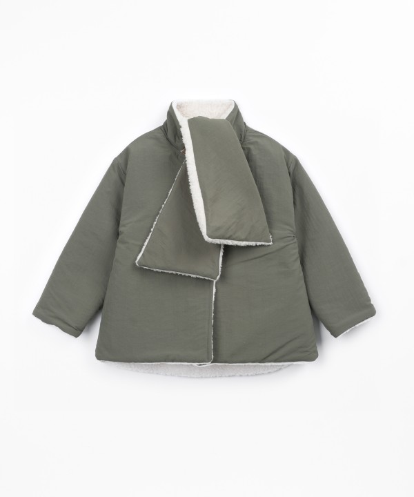 Parka with fur lining
