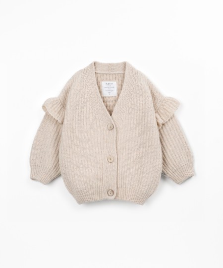 Veste en maille tricotée