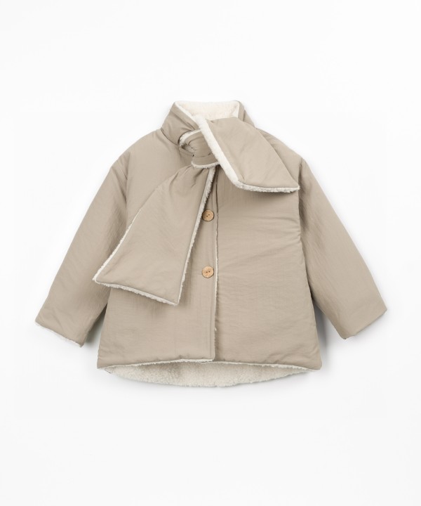 Parka with fur lining