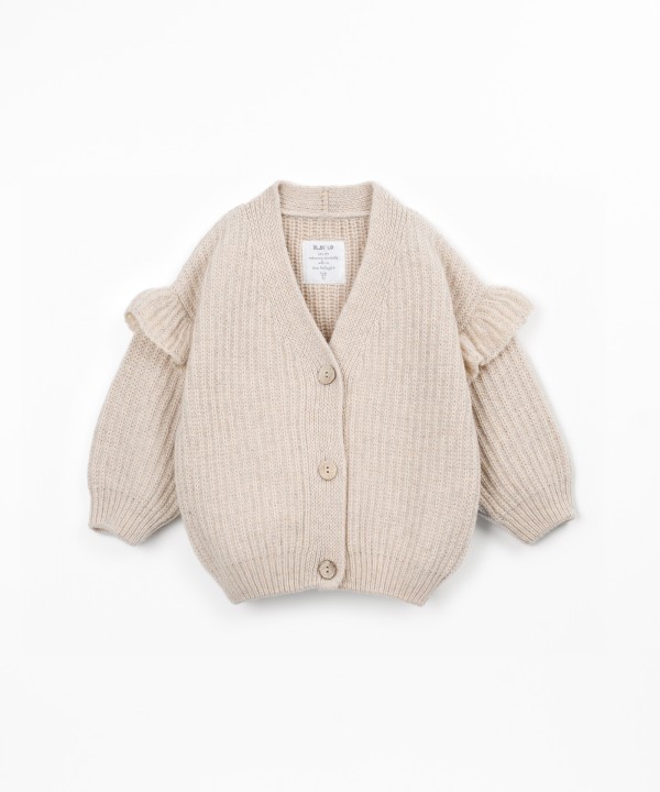 Veste en maille tricot�e