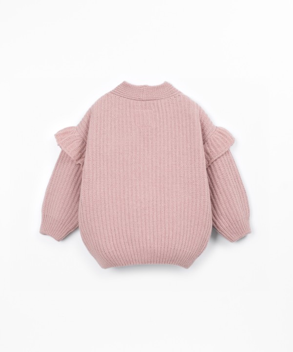 Veste en maille tricot�e