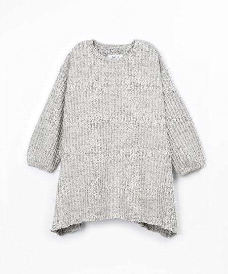 Knit dress with organic cotton
