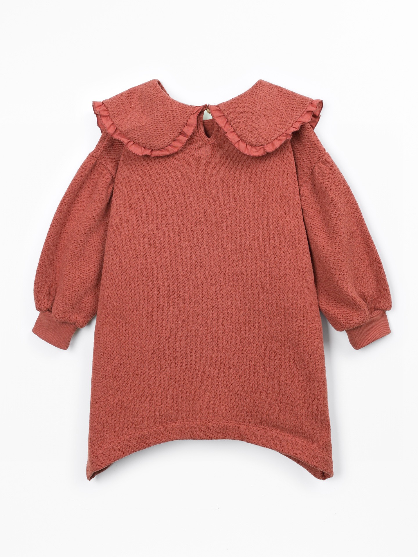 Robe en maille avec col