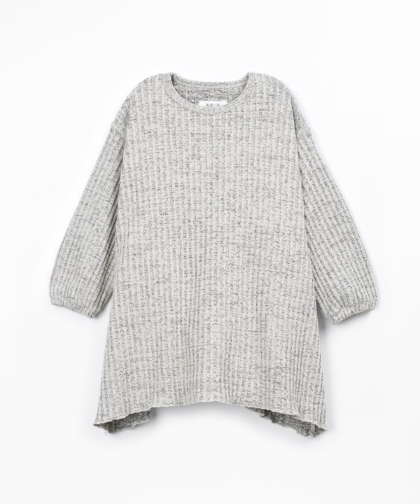 Knit dress with organic cotton