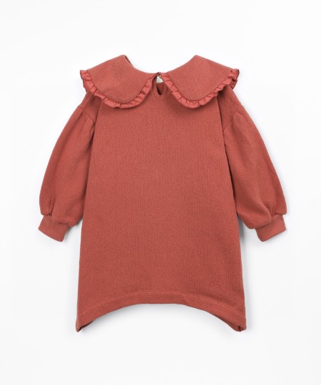 Robe en maille avec col