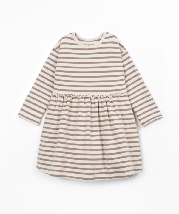 Striped knit dress
