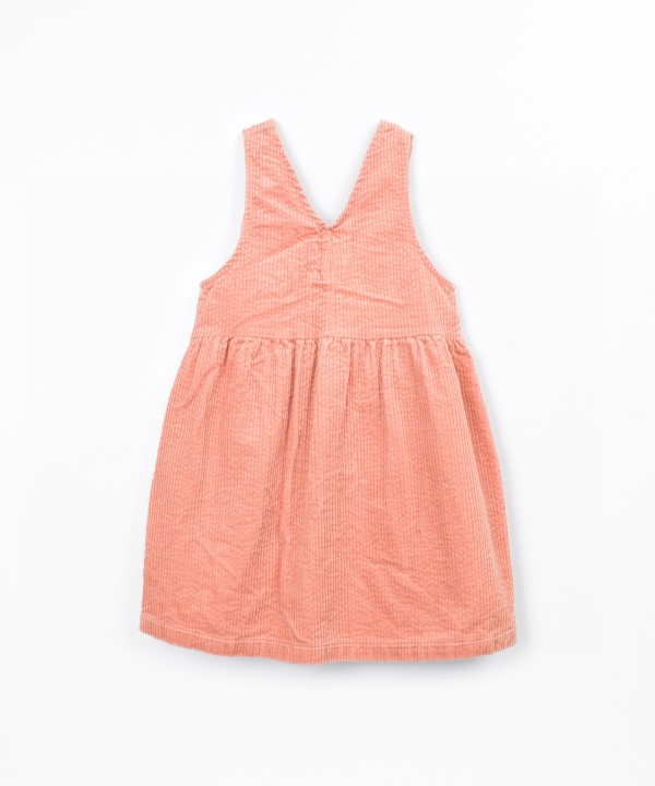 Robe en velours côtelé de coton
