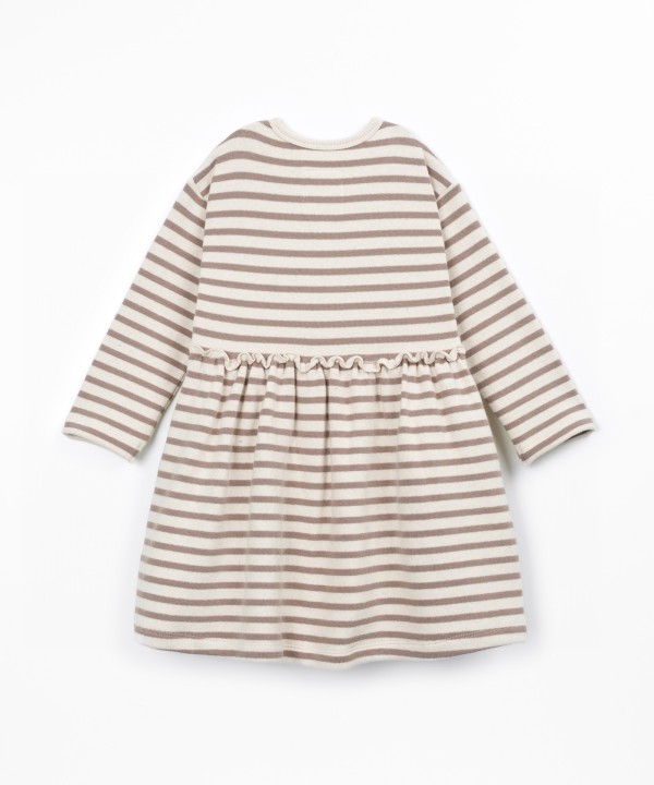 Striped knit dress