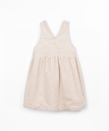 Robe en velours côtelé de coton