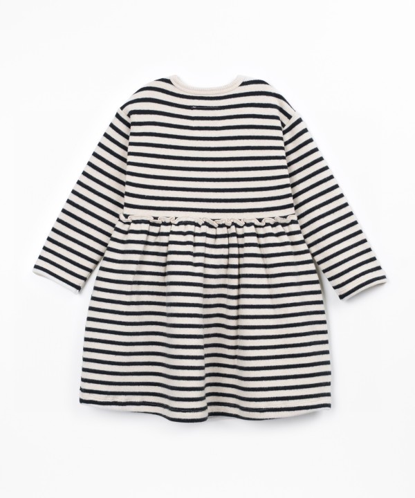 Striped knit dress