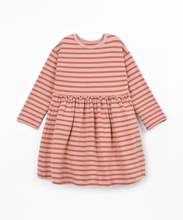 Striped knit dress
