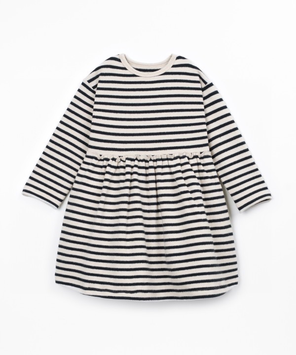 Striped knit dress