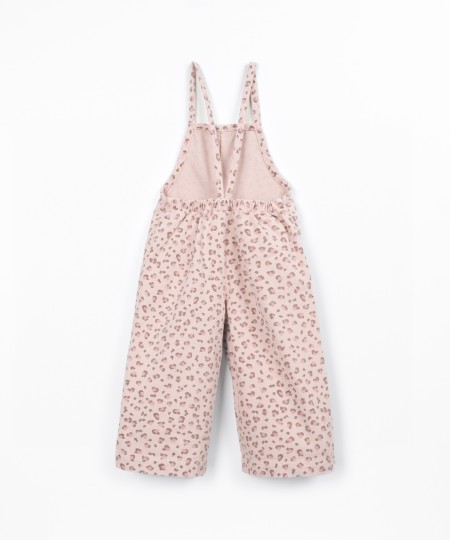 Printed twill jumpsuit