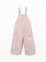 Printed twill jumpsuit