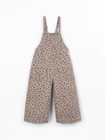 Printed twill jumpsuit