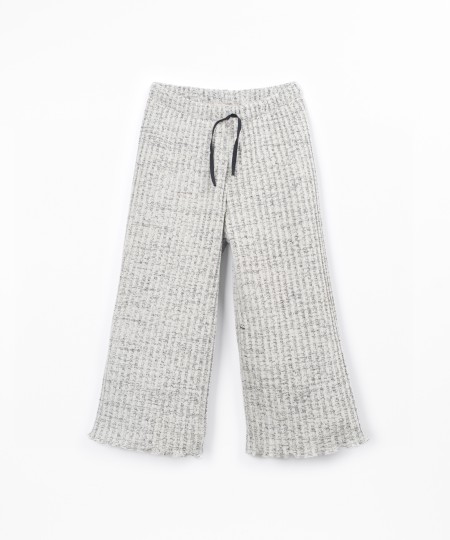 Knit trousers with organic cotton
