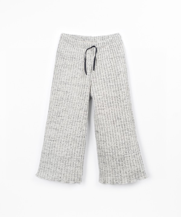 Knit trousers with organic cotton