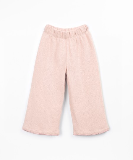 Knitted trousers with fibre blend