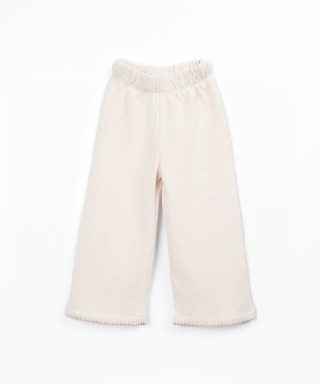 Knitted trousers with fibre blend