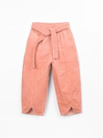 Corduroy trousers with elastic waistband