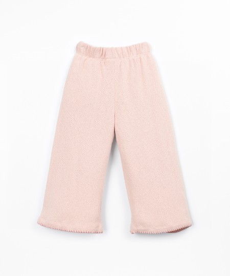 Pantalon en maille avec mélange de fibres