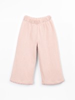 Knitted trousers with fibre blend