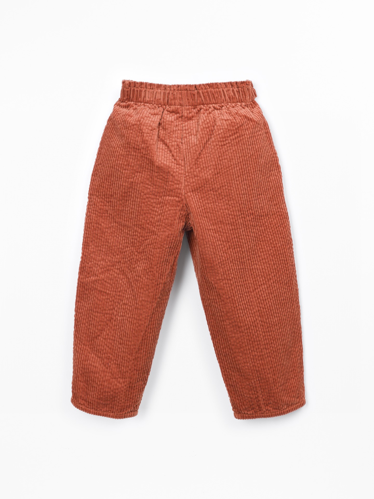 Pantalon en velours côtelé à taille élastique