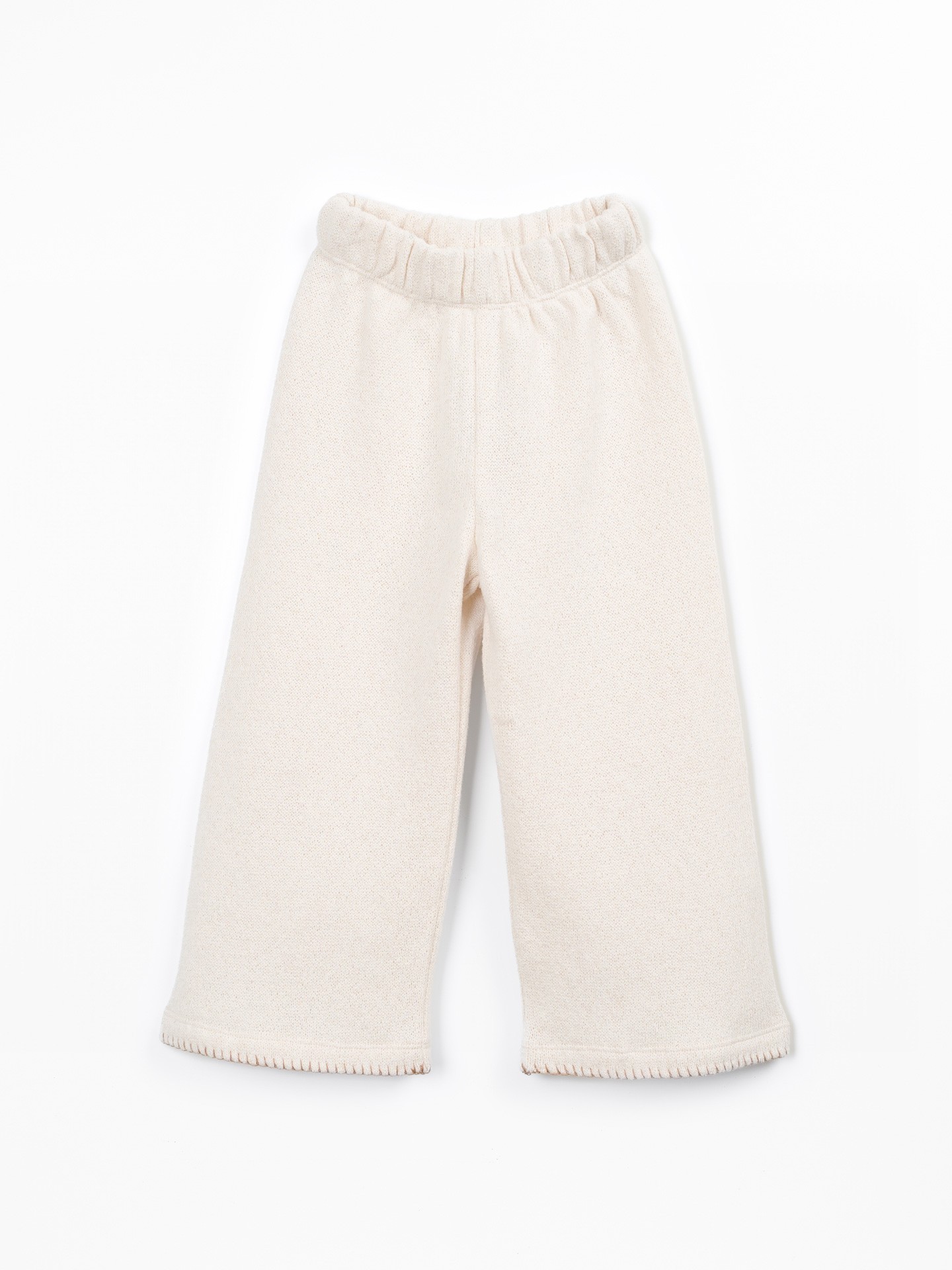 Pantalon en maille avec mélange de fibres